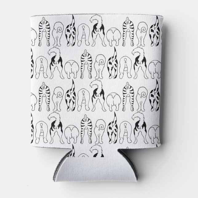 Enfriador De Latas Patrón de manchas de perro (Anverso)