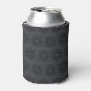 Enfriador De Latas patrón de mandala étnica negra