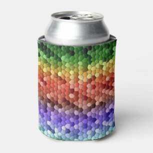 Enfriador De Latas Patrón de mosaico del arco iris