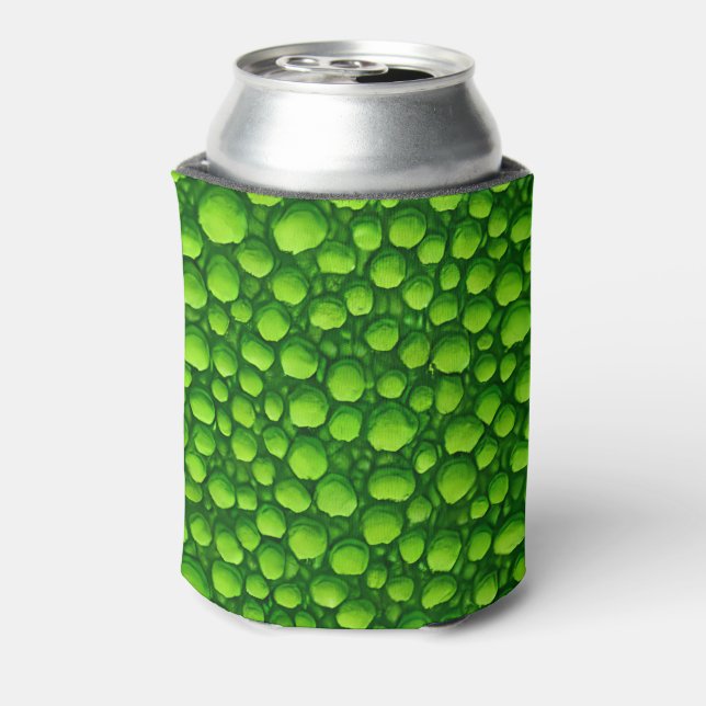 Enfriador De Latas Patrón de mosaico verde (Reverso de la lata)