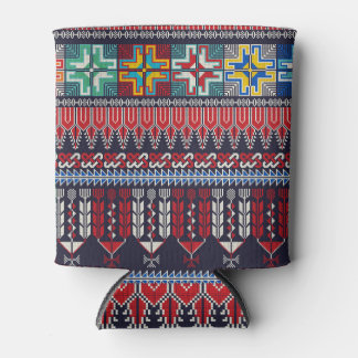 Enfriador De Latas Patrón de Motif del Bordado Palestino.