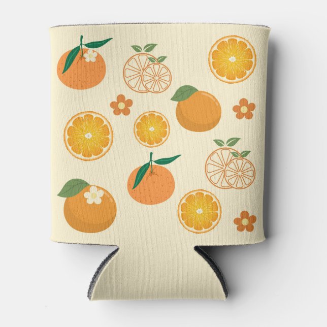 Enfriador De Latas Patrón de naranjas (Anverso)