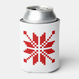 Enfriador De Latas Patrón de Navidad de copo de nieve de Navidad