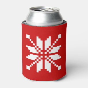 Enfriador De Latas Patrón de Navidades de copos de nieve de Navidad