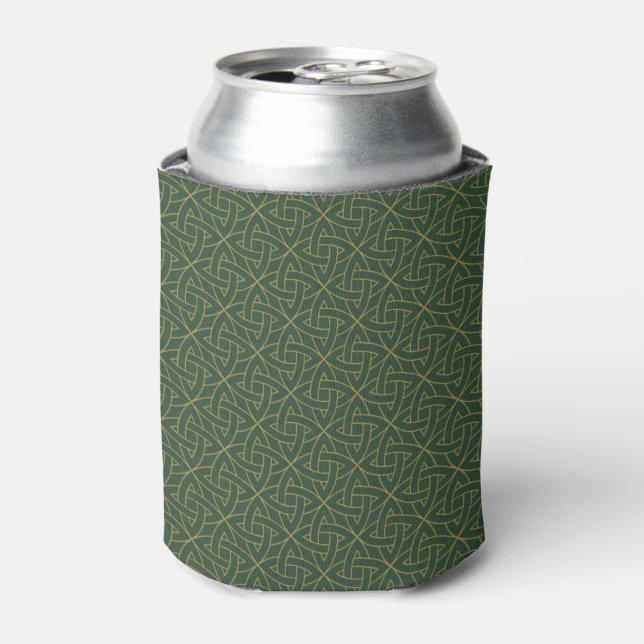 Enfriador De Latas Patrón de nudo celta tejido (Lata Anverso)