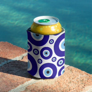Enfriador De Latas Patrón de Ojo Malo, Ojo Griego, Ojo Turco, Nazar