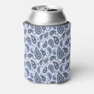 Enfriador De Latas Patrón de Paisley Azul