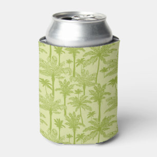 Enfriador De Latas Patrón de palmeras verdes