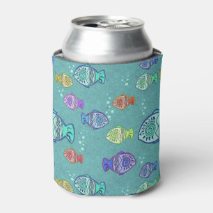 Enfriador De Latas Patrón de peces de imágenes prediseñadas + tus ide