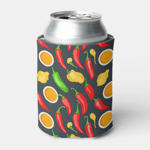 Enfriador De Latas Patrón de Peppers de Chili Caliente