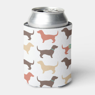 Enfriador De Latas Patrón de perro Dachshund
