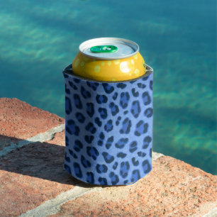Enfriador De Latas Patrón de piel de impresión de animales de leopa