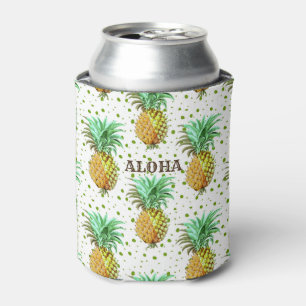 Enfriador De Latas Patrón de piña de Aloha