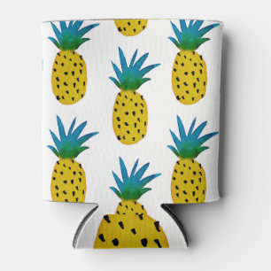 Enfriador De Latas Patrón de piñas amarillas
