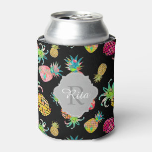 Enfriador De Latas Patrón de piñas PixDezines Aloha