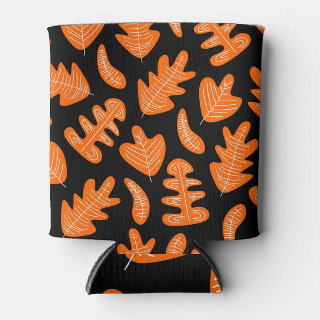 Enfriador De Latas Patrón de plantas exóticas de hojas de cosecha (Anverso)