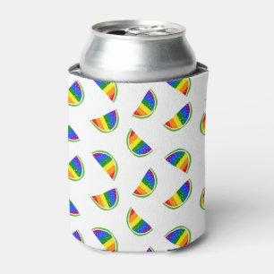 Enfriador De Latas Patrón de sandía del arco iris