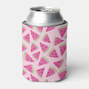Enfriador De Latas Patrón de sandía rosa