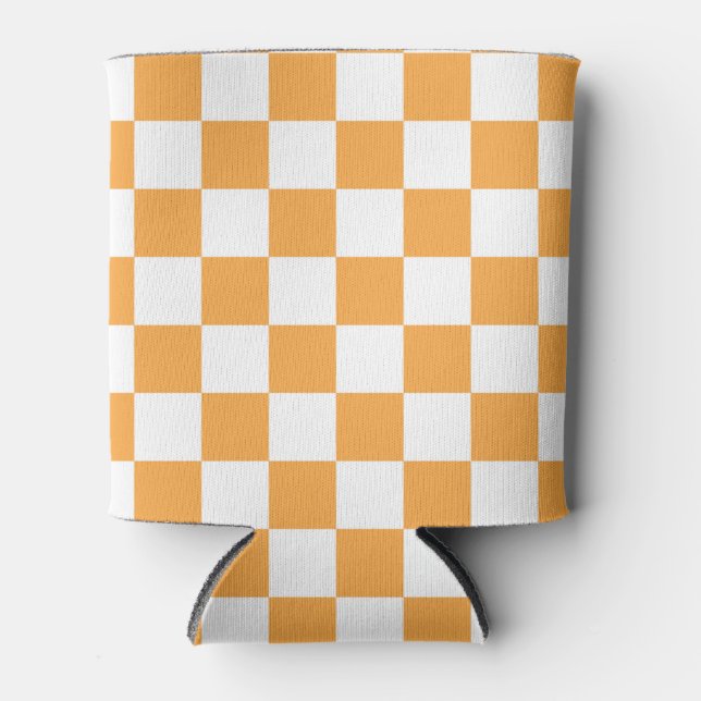 Enfriador De Latas Patrón de tablero de naranja (Anverso)