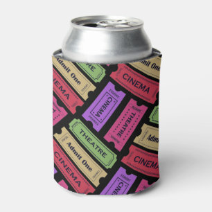 Enfriador De Latas Patrón de talones de entradas de cine y teatro vin