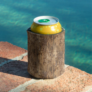 Enfriador De Latas Patrón de textura de madera de corteza de árbol de
