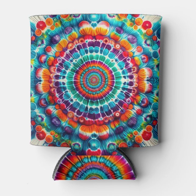 Enfriador De Latas Patrón de tinta de mosaico (Anverso)