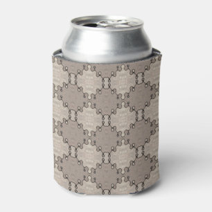 Enfriador De Latas Patrón de tonos de tierra silenciados