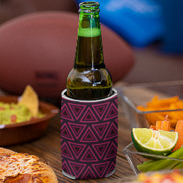 Enfriador De Latas Patrón de triángulos rosados