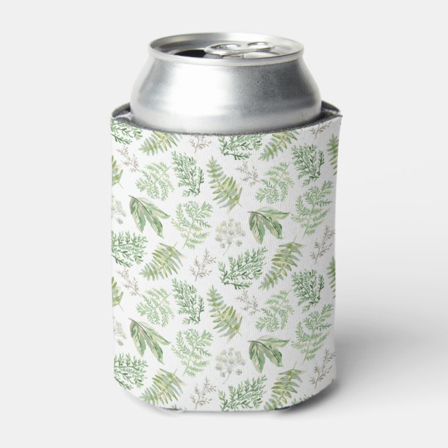 Enfriador De Latas Patrón de vegetación forestal (Lata Anverso)