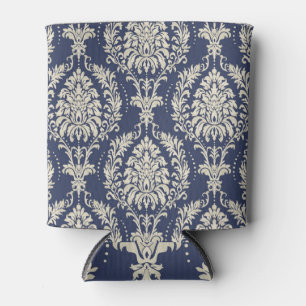 Enfriador De Latas Patrón de vintage de papel tapiz de Damasco victor