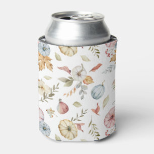 Enfriador De Latas Patrón elegante de acuarela de otoño
