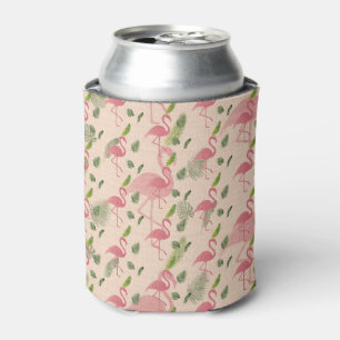 Enfriador De Latas Patrón Flamingo Rosa