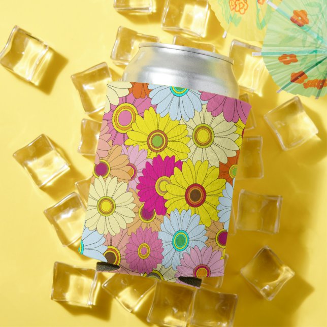 Enfriador De Latas patrón floral (Verano in situ)