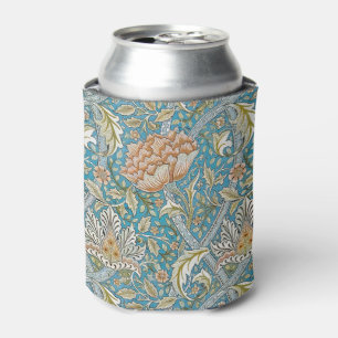 Enfriador De Latas Patrón floral azul William Morris Windrush