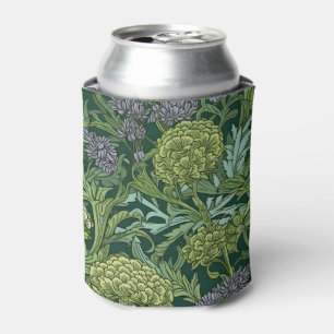 Enfriador De Latas Patrón floral sin costuras al estilo de William Mo