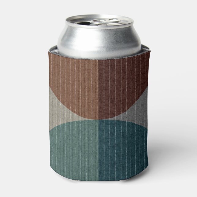 Enfriador De Latas Patrón geométrico abstracto. (Lata Anverso)