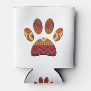 Enfriador De Latas Patrón geométrico azteca Pinza de perro