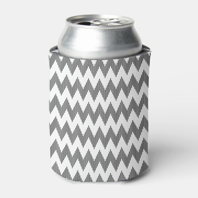 Enfriador De Latas Patrón geométrico de zigzag 2 (Lata Anverso)