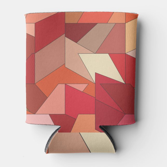 Enfriador De Latas Patrón geométrico moderno (Anverso)