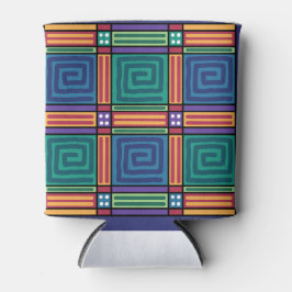 Enfriador De Latas Patrón geométrico vibrante