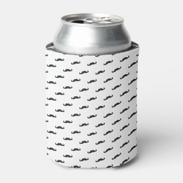 Enfriador De Latas Patrón hipster de bigote 2 (Lata Anverso)