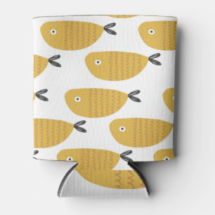 Enfriador De Latas Patrón infantil, peces divertidos.
