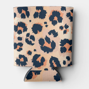 Enfriador De Latas Patrón Leopard: Funny Seamless Design