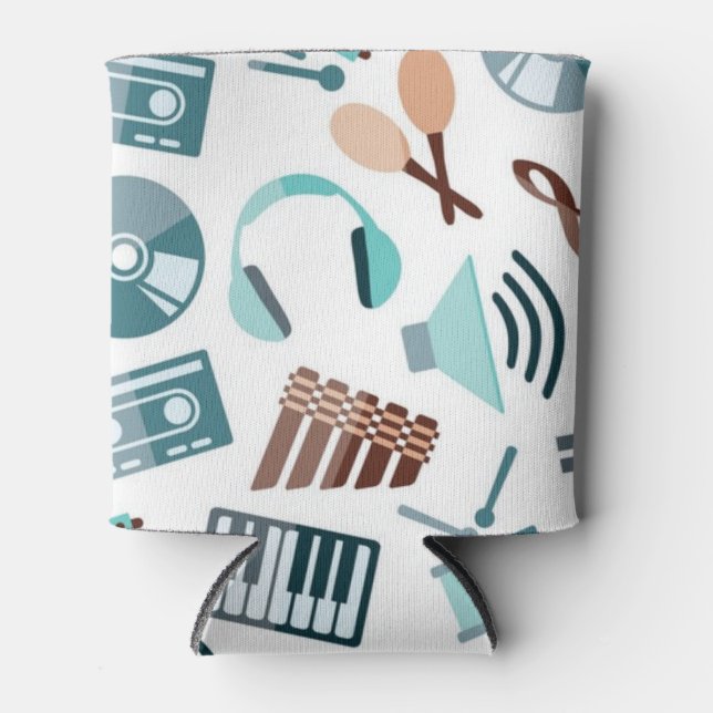 Enfriador De Latas Patrón musical (Anverso)