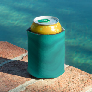 Enfriador De Latas Patrón natural turquesa de luz pastoral