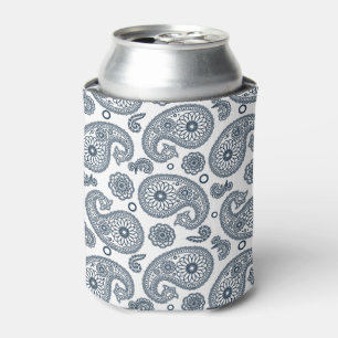 Enfriador De Latas Patrón paisajista azul oscuro indio sin fisuras so