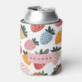 Enfriador De Latas Patrón personalizado de fresa de fruta