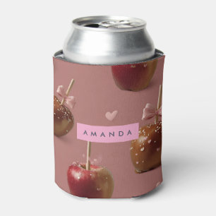 Enfriador De Latas Patrón personalizado de manzana de caramelo