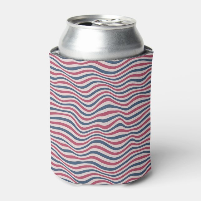Enfriador De Latas Patrón rayado 2 (Lata Anverso)