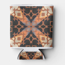 Enfriador De Latas Patrón Retro Tan